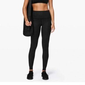 Lululemon Align High-Rise Pant 25" Black Pattern Size 2